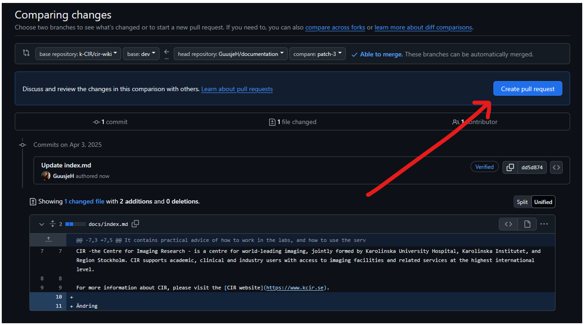 Screenshot commit